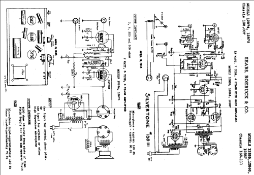 Silvertone 12867 Ch= 138.111; Sears, Roebuck & Co. (ID = 690345) Ampl/Mixer