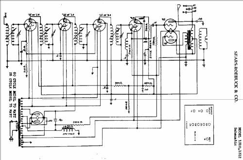 Silvertone Order= 57FM 1310 or 1311; Sears, Roebuck & Co. (ID = 614226) Radio