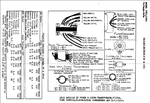 Silvertone 1312 ; Sears, Roebuck & Co. (ID = 614229) Radio