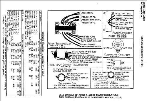 Silvertone Order= 57FM 1330 or 1331; Sears, Roebuck & Co. (ID = 651671) Radio