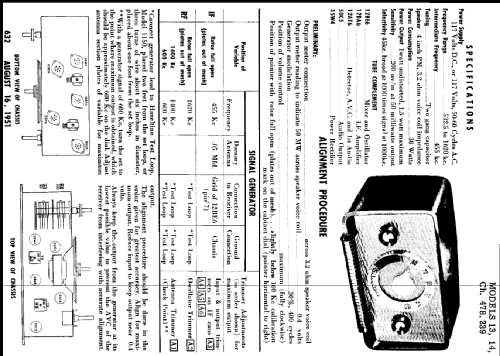 Silvertone 14 Ch= 478.239 Order=57F 014; Sears, Roebuck & Co. (ID = 216282) Radio