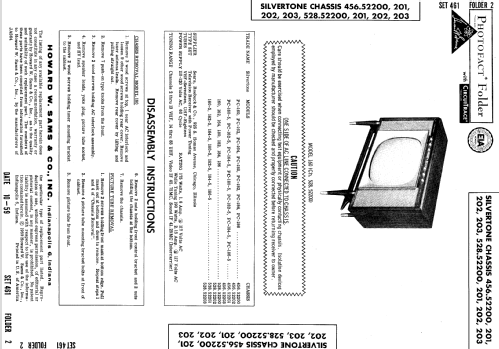 Silvertone 164, 164-5 Ch= 456.52200, 201, 528.52200, 2; Sears, Roebuck & Co. (ID = 625772) Television