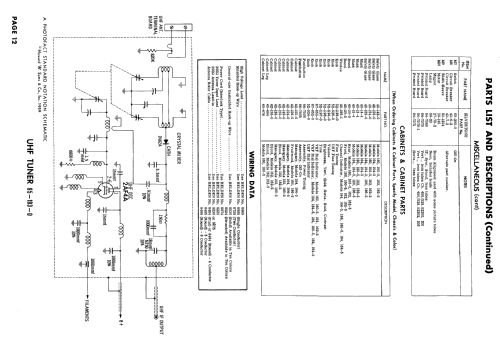 Silvertone 164, 164-5 Ch= 456.52200, 201, 528.52200, 2; Sears, Roebuck & Co. (ID = 625783) Television