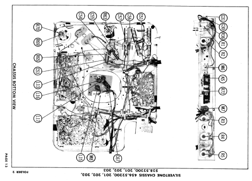 Silvertone 164, 164-5 Ch= 456.52200, 201, 528.52200, 2; Sears, Roebuck & Co. (ID = 625784) Television