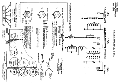 Silvertone 1660 5-Tube All-Electric Order= 57LM 1660; Sears, Roebuck & Co. (ID = 615736) Radio