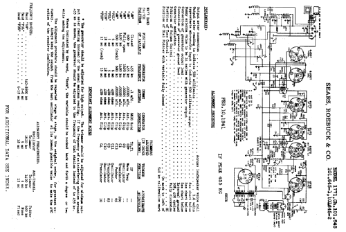 Silvertone Order= 57H 1771 Ch= 101.645 ; Sears, Roebuck & Co. (ID = 651696) Radio