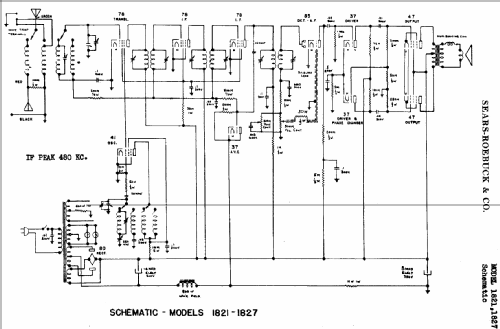 Silvertone 11-Tube Console Order= 57FM 1821; Sears, Roebuck & Co. (ID = 620594) Radio