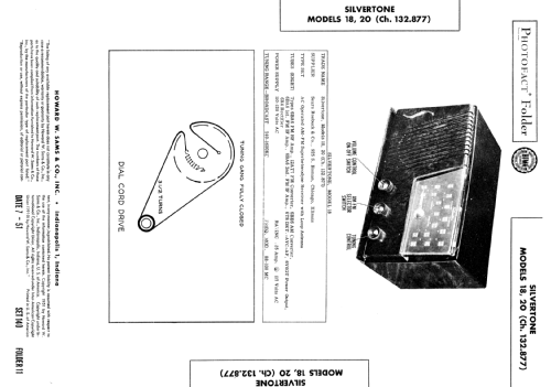 Silvertone 18 Ch= 132.877 Order=57D 018; Sears, Roebuck & Co. (ID = 1978068) Radio