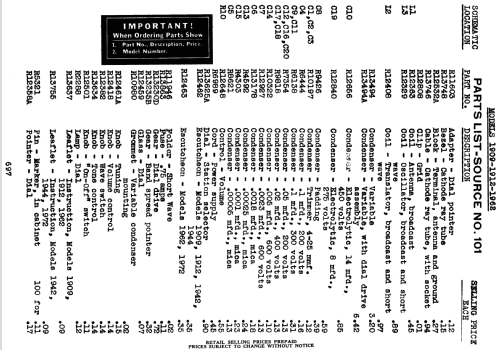 Silvertone 1909 ; Sears, Roebuck & Co. (ID = 1300720) Radio