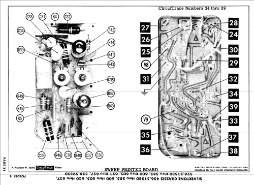 Silvertone 190, -5, 192,-5 Ch= 528.51600 to 528.51605; Sears, Roebuck & Co. (ID = 633125) Television