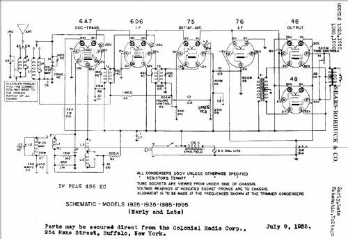 Silvertone Order= 57KM 1935 Radio Sears, Roebuck & Co. |Radiomuseum.org