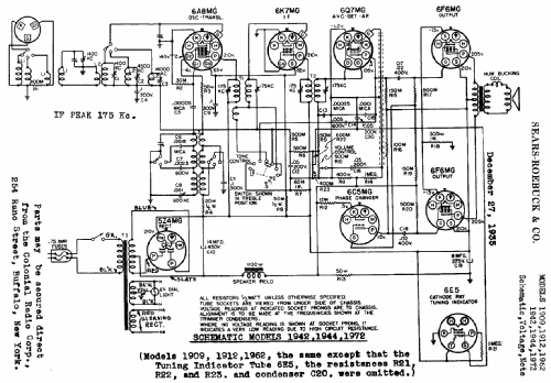 Silvertone 1942 ; Sears, Roebuck & Co. (ID = 622634) Radio