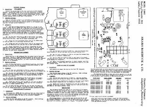 Silvertone Order= 57LM 1946 Ch= 388; Sears, Roebuck & Co. (ID = 629612) Radio