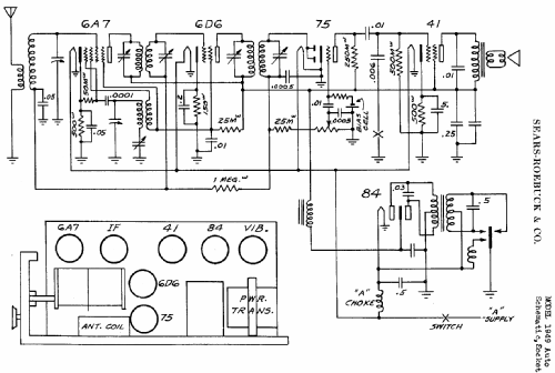 Silvertone 1949 5-Tube Auto Radio Order= 57L 1949; Sears, Roebuck & Co. (ID = 629624) Car Radio