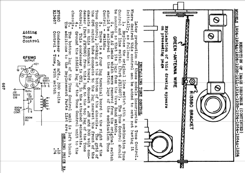 Silvertone 1954 ; Sears, Roebuck & Co. (ID = 1291844) Radio