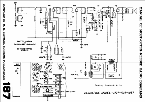 Silvertone 1957 ; Sears, Roebuck & Co. (ID = 652133) Radio