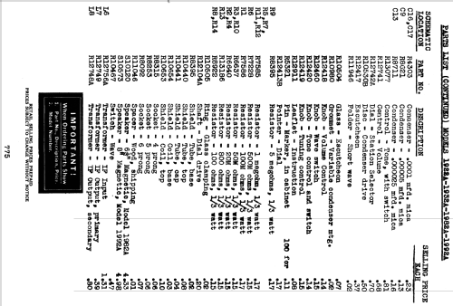 Silvertone 1982-A ; Sears, Roebuck & Co. (ID = 1300811) Radio