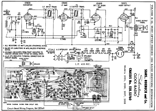 Silvertone 2037 Ch= 528.53760 Order=57G 2037; Sears, Roebuck & Co. (ID = 163612) Radio