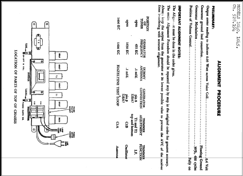 Silvertone 2046 and 2046L Ch= 528.194; Sears, Roebuck & Co. (ID = 1329705) Radio