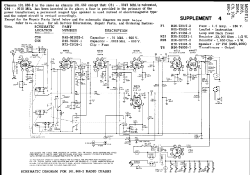 Silvertone 2063 Ch= 101.860-2; Sears, Roebuck & Co. (ID = 216234) Radio