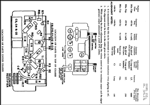 Silvertone 215 Ch= 528.174 Order=57E 0215; Sears, Roebuck & Co. (ID = 254499) Radio