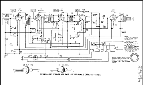 Silvertone 225 Ch= 528.171 Order=57E 0225; Sears, Roebuck & Co. (ID = 254244) Radio