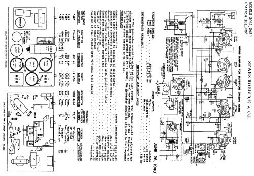 Silvertone Order= 57FM 2361 Ch= 101.602; Sears, Roebuck & Co. (ID = 652051) Radio