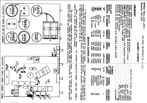 Silvertone Order= 57FM 2711 Ch= 101.605; Sears, Roebuck & Co. (ID = 652224) Radio