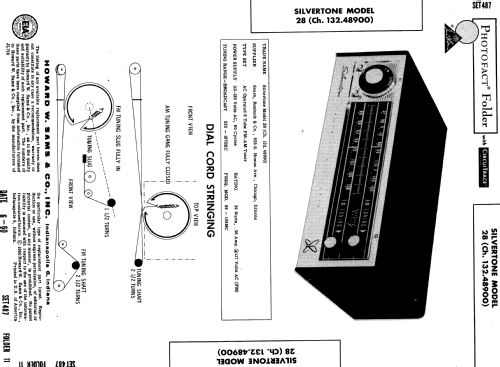 Silvertone 28 Ch= 132.48900 Order=57K 28; Sears, Roebuck & Co. (ID = 560444) Radio