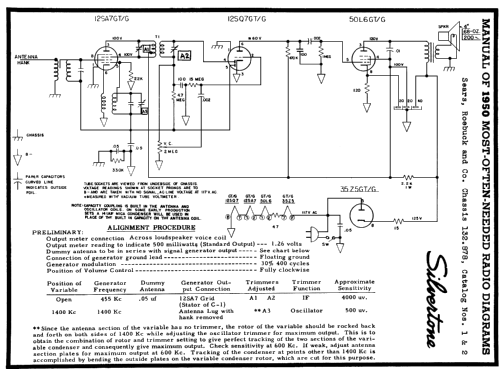 Silvertone 2002 Ch= 132.878 Order=57G 02002; Sears, Roebuck & Co. (ID = 114119) Radio