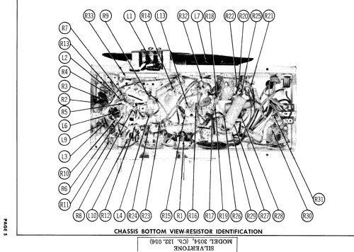 Silvertone 3054 Ch= 132.056; Sears, Roebuck & Co. (ID = 448280) Radio