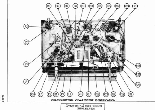 Silvertone 3058 Ch= 101.860-3; Sears, Roebuck & Co. (ID = 448319) Radio