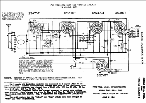 Silvertone Order= 57H 3211 Ch= 132.810; Sears, Roebuck & Co. (ID = 662102) Radio