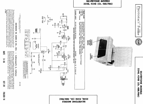 Silvertone 3248 or 32481 Ch= 488.986; Sears, Roebuck & Co. (ID = 449337) R-Player