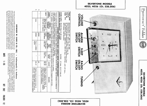 Silvertone 4026 Ch= 528.306 Order=57G 04026; Sears, Roebuck & Co. (ID = 449366) Radio