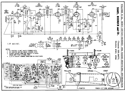 Silvertone 4043 Ch= 528.54670 Order=57K 4043; Sears, Roebuck & Co. (ID = 183285) Radio