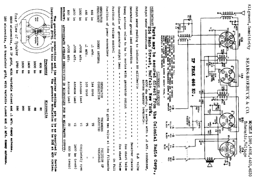 Silvertone Order= 57D 4420 Ch= 101.414; Sears, Roebuck & Co. (ID = 634283) Radio