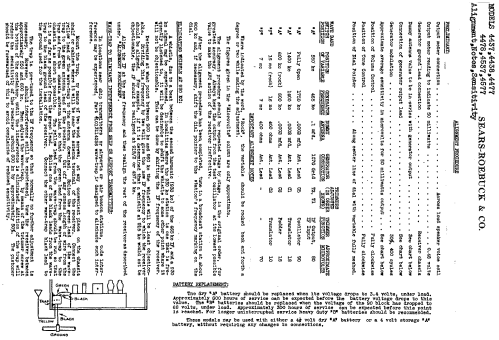 Silvertone Order= 57EM 4437; Sears, Roebuck & Co. (ID = 634382) Radio