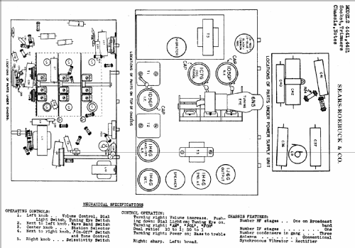 Silvertone Order= 57EM 4441; Sears, Roebuck & Co. (ID = 631536) Radio