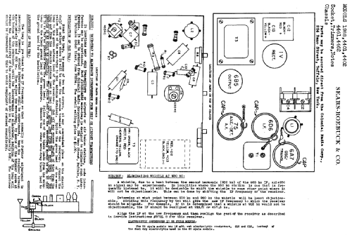 Silvertone 4462 Ch= 101.408 Order= 57D 4462; Sears, Roebuck & Co. (ID = 630823) Radio