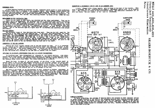 Silvertone Order= 57DM 4485 Ch= 101.410; Sears, Roebuck & Co. (ID = 639232) Radio