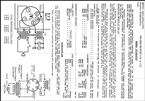 Silvertone 4486 Ch= 100.156; Sears, Roebuck & Co. (ID = 360806) Radio