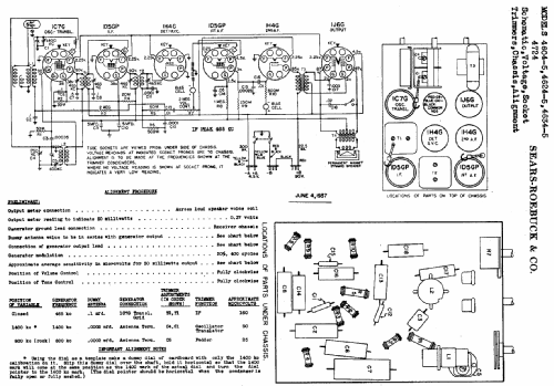 Silvertone 4604 ; Sears, Roebuck & Co. (ID = 641851) Radio