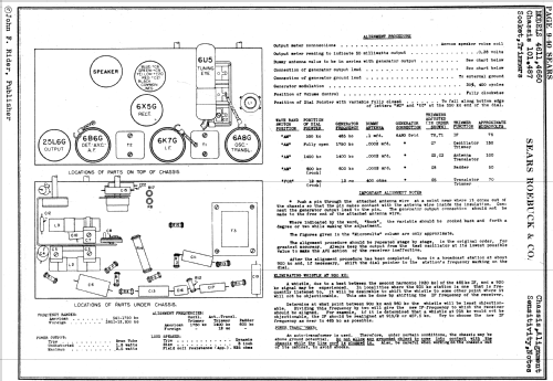 Silvertone 4611 Ch= 101.487; Sears, Roebuck & Co. (ID = 1279109) Radio