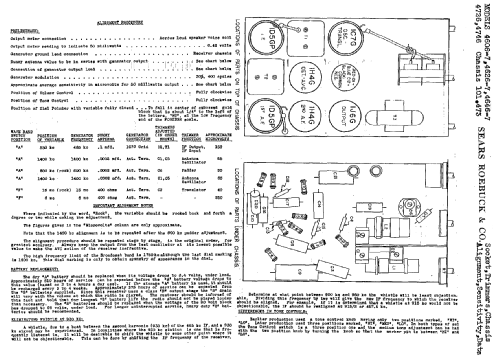 Silvertone Order= 57FM 4646 or 4647 Ch= 101.473; Sears, Roebuck & Co. (ID = 641899) Radio