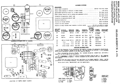 Silvertone Table Model Order= 57H 4667 Ch= 101.498; Sears, Roebuck & Co. (ID = 644523) Radio