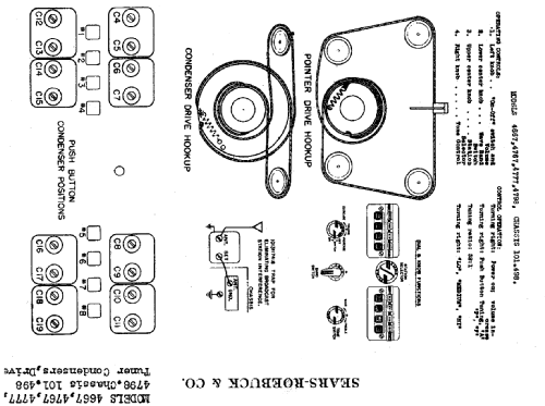 Silvertone Table Model Order= 57H 4667 Ch= 101.498; Sears, Roebuck & Co. (ID = 644525) Radio