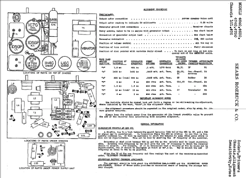 Silvertone 4740 Ch= 101.476; Sears, Roebuck & Co. (ID = 644192) Radio