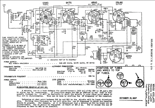 Silvertone 4761 Ch= 101.490; Sears, Roebuck & Co. (ID = 644293) Radio