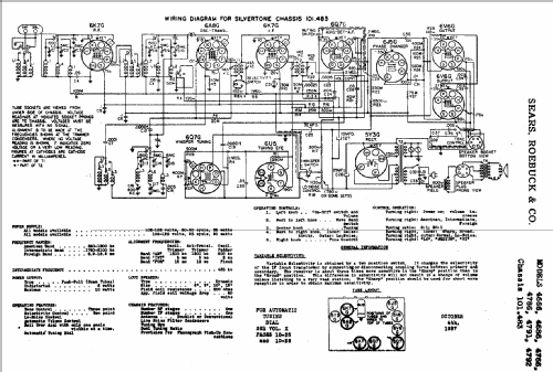 Silvertone 4766 Ch= 101.483; Sears, Roebuck & Co. (ID = 642794) Radio